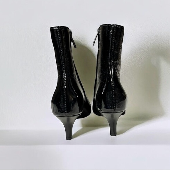 🌻NEW w.box La Canadienne "Davis" Black Leather Ankle Boots Size 6 - Picture 3 of 12